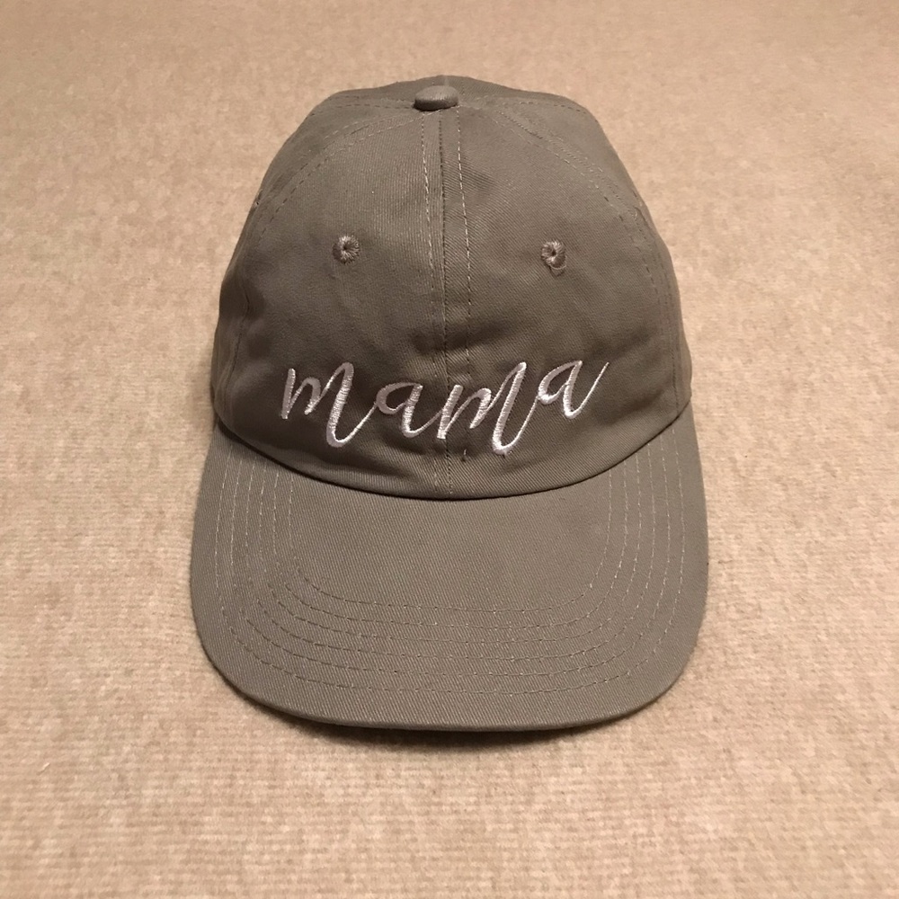 Mama Cap Hat classic 6 panel design w/ sweat-wicking support / adjustable close - Picture 1 of 16